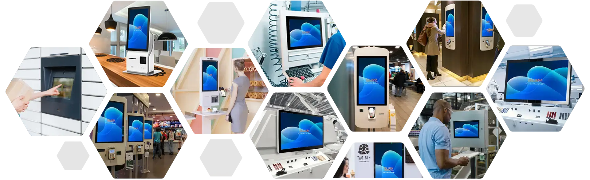 INDUSTRIAL TOUCH SCREEN MONITORS 34 Mixed images