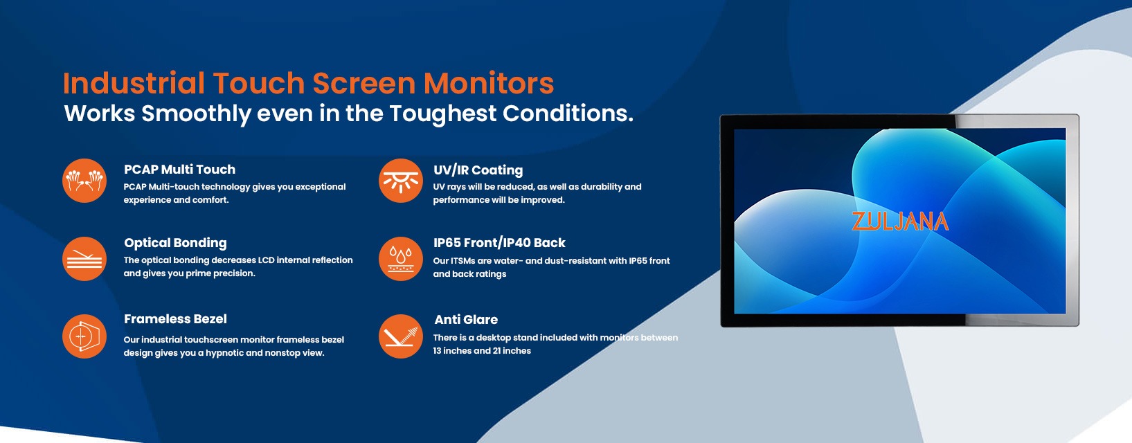 INDUSTRIAL TOUCH SCREEN MONITORS 8 Touchmonitor banner 01