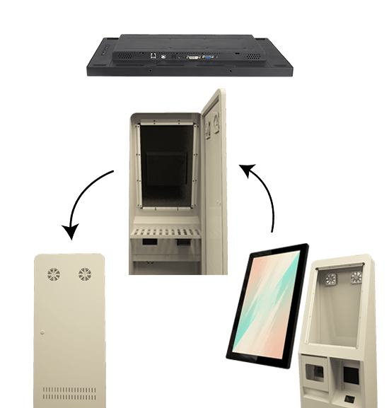 INDUSTRIAL TOUCH SCREEN MONITORS 10 Left side 1