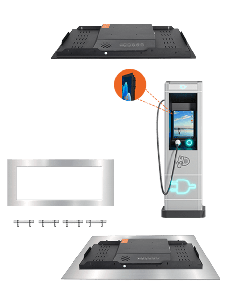 INDUSTRIAL TOUCH SCREEN MONITORS 31 right side